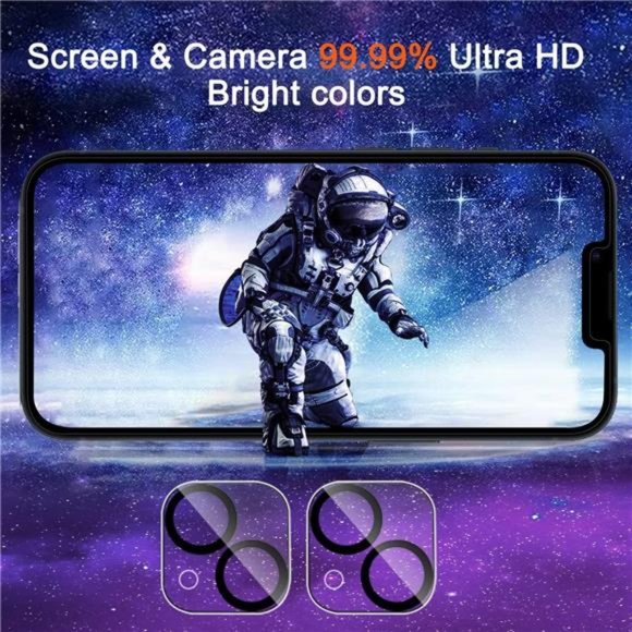 iPhone 13/ 14 Privacy Screen Protector 2 Pack 9H Anti Spy Tempered Glass Privacy - Picture 6 of 7